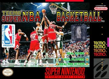 Tecmo Super NBA Basketball (USA) (Beta) box cover front